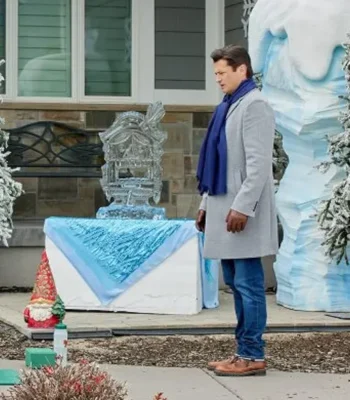 Jared Haul out the Holly: Lit Up Grey Long Coat