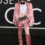 Jared Leto House Of Gucci Pink Blazer Jacket