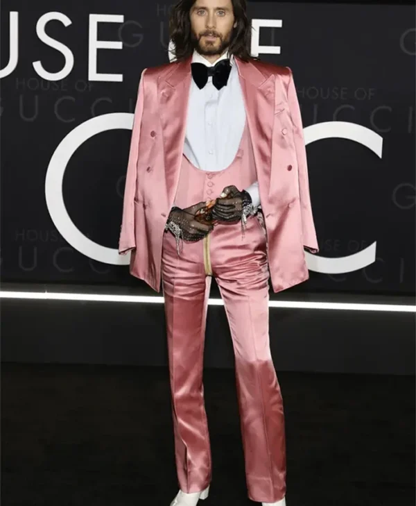 Jared Leto House Of Gucci Pink Blazer Jacket