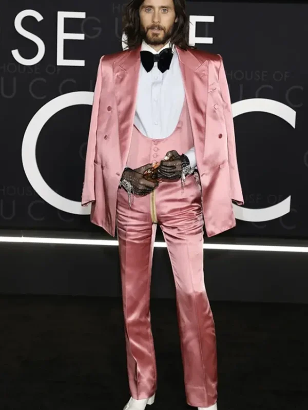 Jared Leto House Of Gucci Pink Blazer Jacket