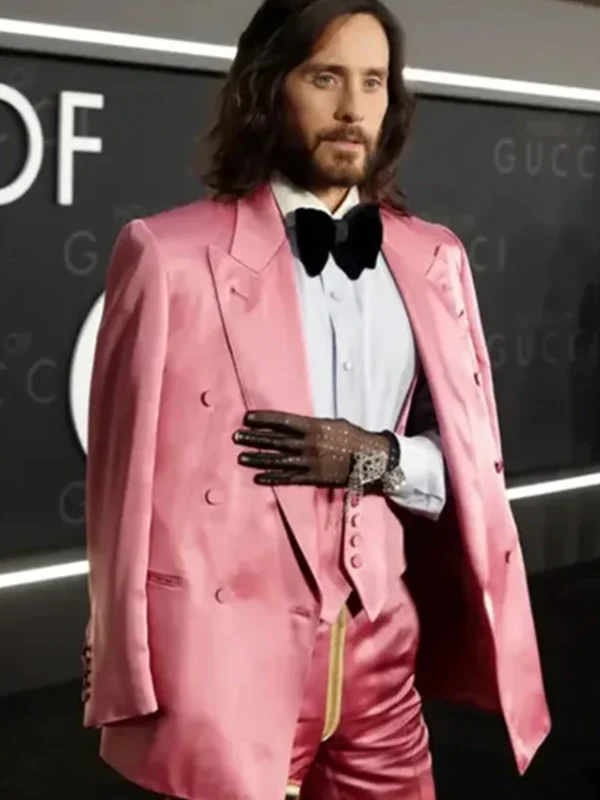 Jared Leto House Of Gucci Pink Blazer Jacket