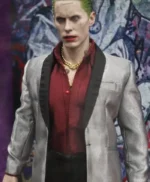 Jared Leto Suicide Squad Joker Silver Tuxedo For Men