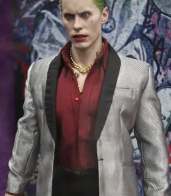 Jared Leto Suicide Squad Joker Silver Tuxedo For Men