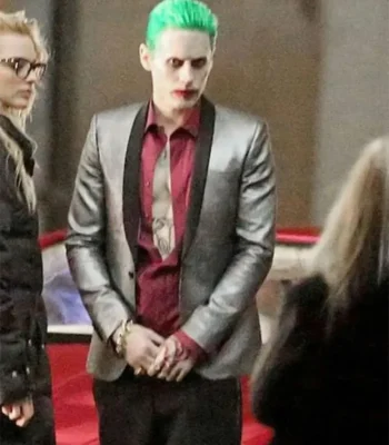 Jared Leto Suicide Squad Joker Silver Tuxedo For Men