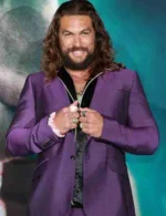 Jason Momoa Joker Suiting Purple Blazer
