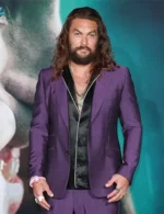 Jason Momoa Joker Suiting Purple Blazer
