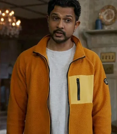 Jay Ghosts US S03 Orange Zip Up Jacket
