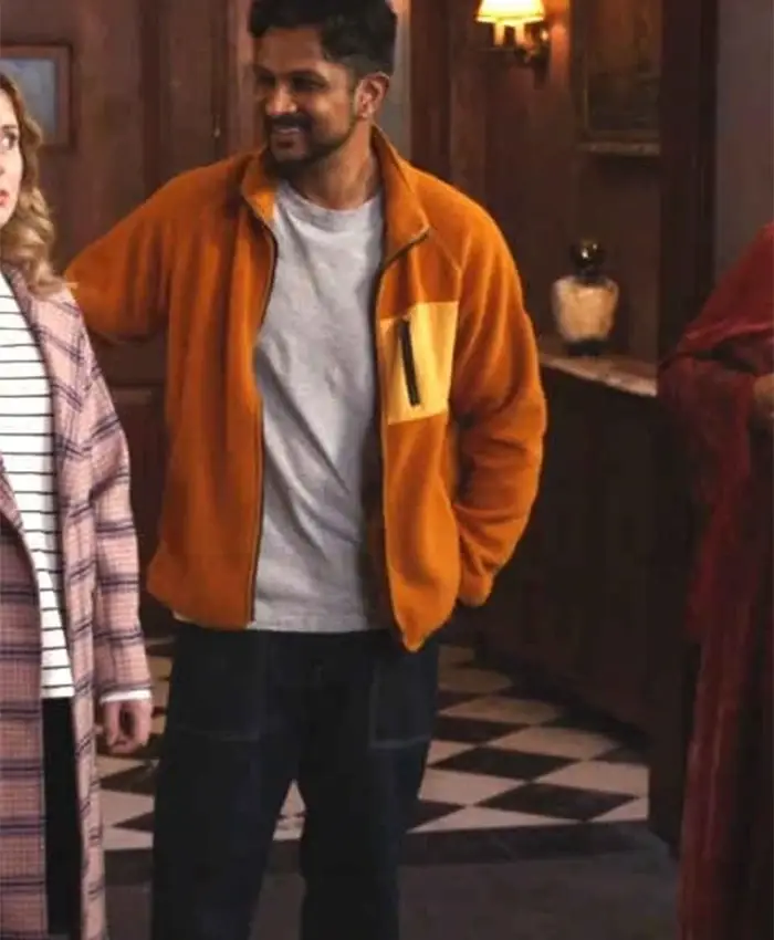 Jay Ghosts US S03 Orange Zip Up Jacket Jay Ghosts US S03 Orange Zip Up Jacket