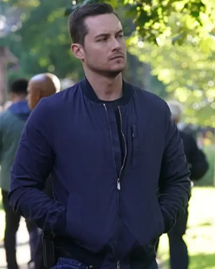Jay Halstead Chicago P.D. Navy Blue Bomber Jacket Jay Halstead Chicago P.D. Navy Blue Bomber Jacket