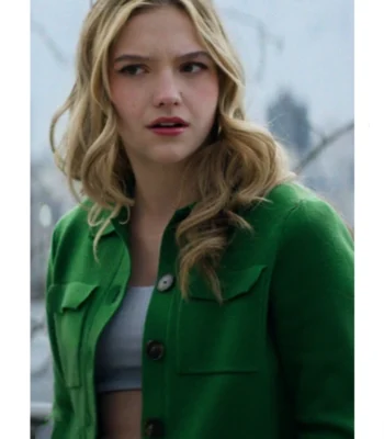 Jayden Bartels Goosebumps S02 Green Cropped Jacket