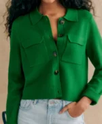 Jayden Bartels Goosebumps S02 Green Cropped Jacket