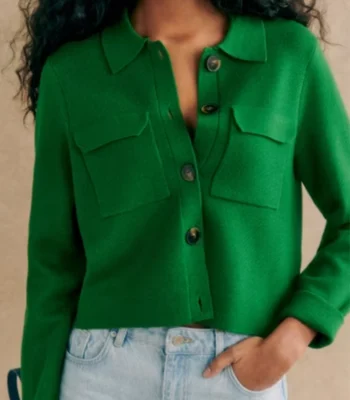 Jayden Bartels Goosebumps S02 Green Cropped Jacket