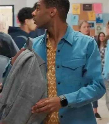 Jaylan Evans My Life with the Walter Boys Blue Cotton Jacket