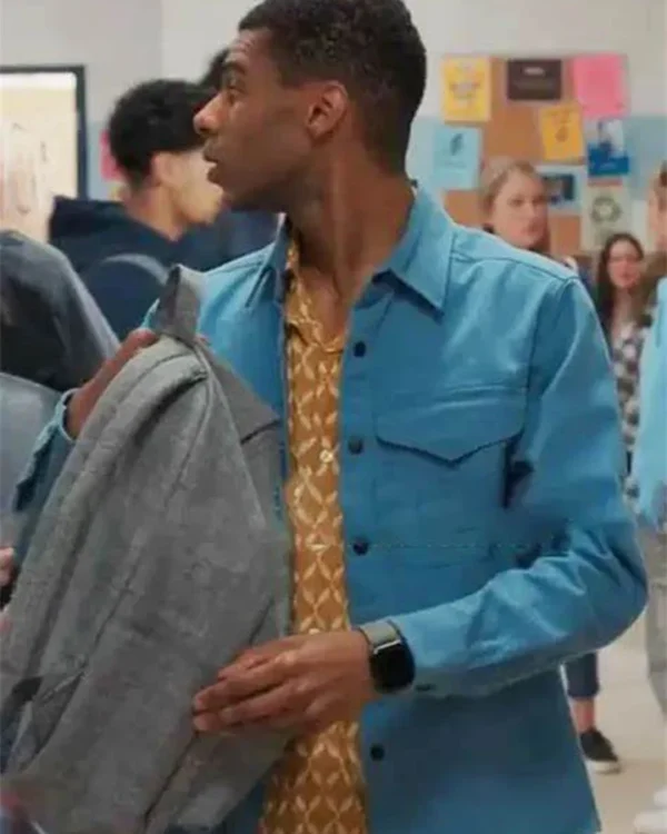 Jaylan Evans My Life with the Walter Boys Blue Cotton Jacket