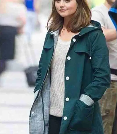 Doctor Who Season 8 Clara Oswald Green Cotton Coat