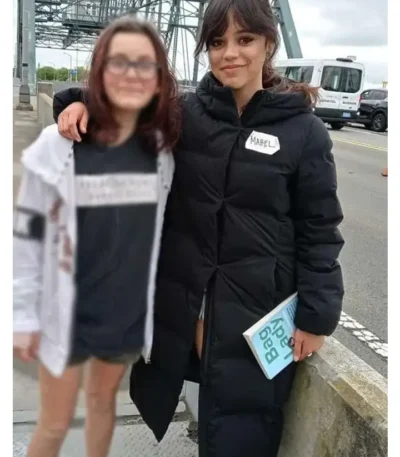 Jenna Ortega Finestkind Mabel Puffer Coat