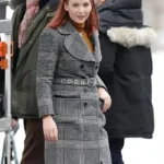 Jennifer Lawrence Don’t Look Up Long Trench Checked Coat