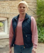 Jennifer Robertson Ginny and Georgia S03 Blue Puffer Vest