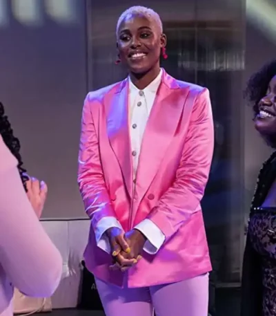 Jerrie Johnson Harlem Premiere Pink Blazer