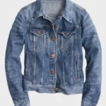 Jessica Capshaw Holidate Abby Blue Denim Jacket