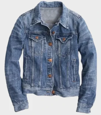 Jessica Capshaw Holidate Abby Blue Denim Jacket