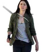 Jessica Henwick Iron Fist Colleen Wing Green Cotton Jacket