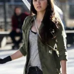 Jessica Henwick Iron Fist Colleen Wing Green Cotton Jacket