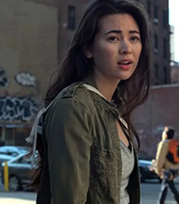 Jessica Henwick Iron Fist Colleen Wing Green Cotton Jacket