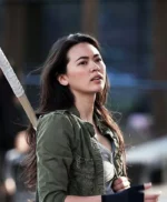 Jessica Henwick Iron Fist Colleen Wing Green Cotton Jacket