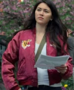 Jessica Henwick Iron Fist Colleen Wing Red Bomber Jacket