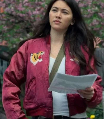 Jessica Henwick Iron Fist Colleen Wing Red Bomber Jacket