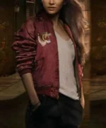 Jessica Henwick Iron Fist Colleen Wing Red Bomber Jacket