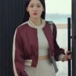 Jin Ga-Yeong My Demon Satin Bomber Jacket