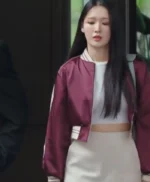 Jin Ga-Yeong My Demon Satin Bomber Jacket