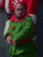 Jingle All the Way Danny Woodburn Green Wool Coat