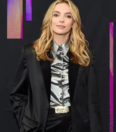 Jodie Comer Free Guy Premiere Black Blazer Coat