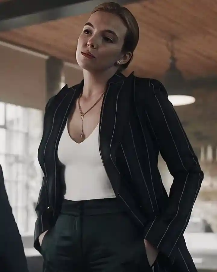 Jodie Comer Killing Eve Season 02 Villanelle Black Blazer Jodie Comer Killing Eve Season 02 Villanelle Black Blazer