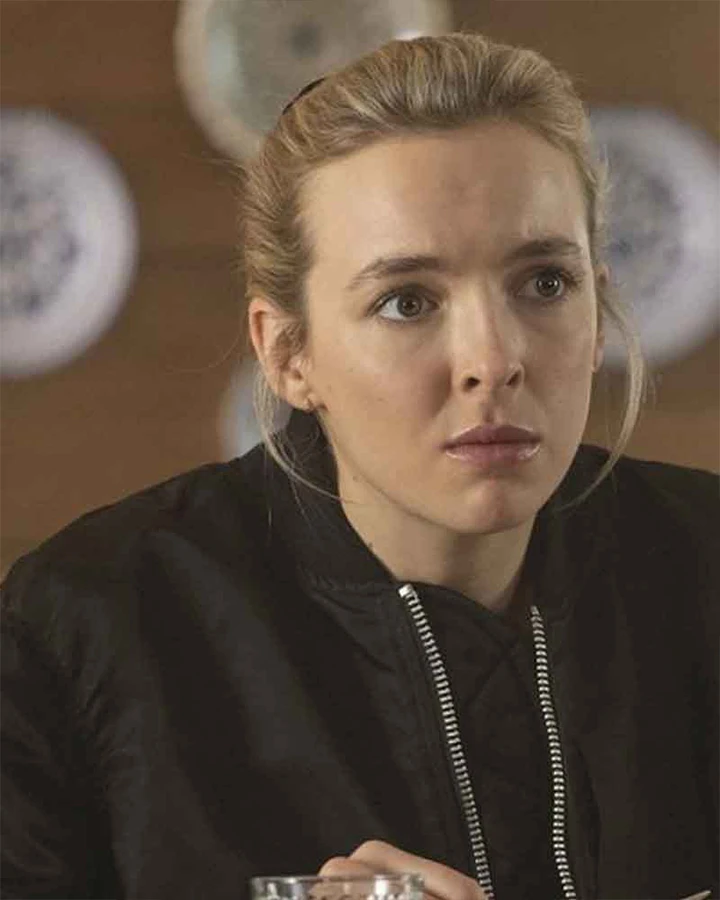Jodie Comer Killing Eve Season 03 Villanelle Bomber Jacket Jodie Comer Killing Eve Season 03 Villanelle Bomber Jacket