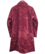 Jodie Comer Killing Eve Villanelle Pink Long Fur Coat
