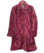Jodie Comer Killing Eve Villanelle Pink Long Fur Coat