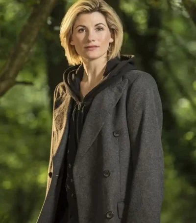 Jodie Whittaker Doctor Who Grey Trench Coat