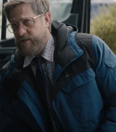 Joe Tippett Monarch Legacy of Monsters S01 Blue Jacket