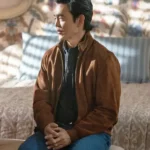 John Cho Poker Face S02 Brown Suede Jacket