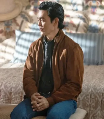 John Cho Poker Face S02 Brown Suede Jacket