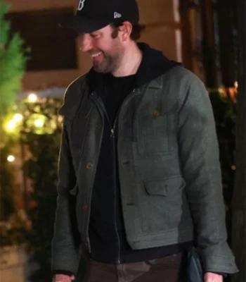 John Krasinski IF 2024 Grey Wool Jacket