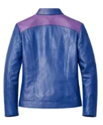 Mortal Kombat 2 Johnny Cage Blue Leather Jacket