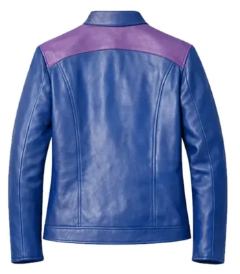 Mortal Kombat 2 Johnny Cage Blue Leather Jacket