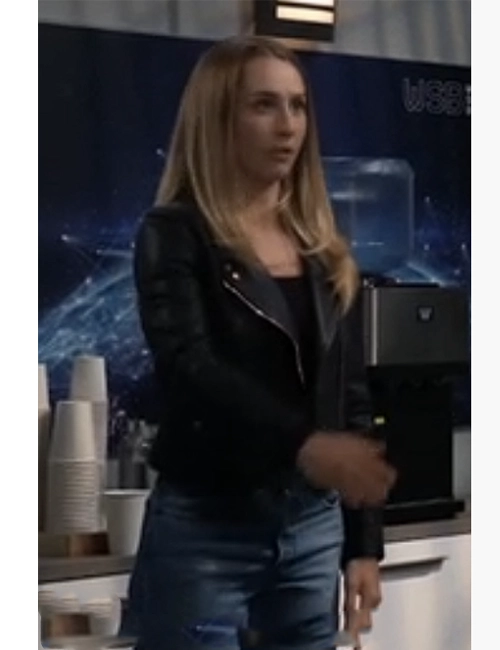 Josslyn Jacks General Hospital Black Leather Jacket Josslyn Jacks General Hospital Black Leather Jacket