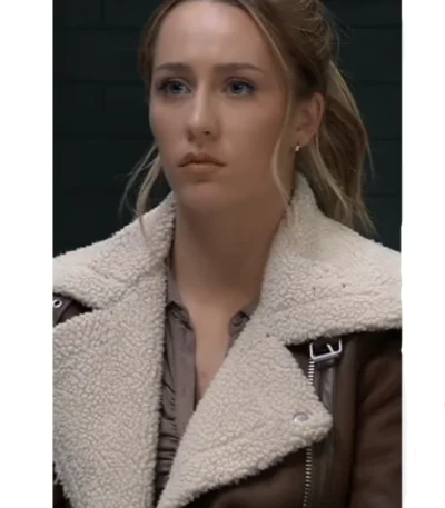 Josslyn Jacks General Hospital Shearling Biker Jacket