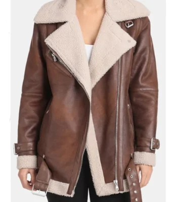 Josslyn Jacks General Hospital Shearling Biker Jacket